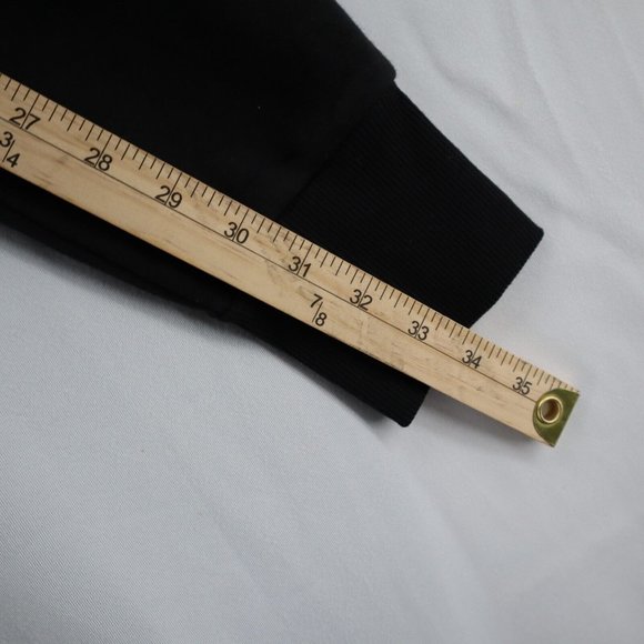 Bebe Womens Pullover Hoodie Sequin Logo Size XL Black Sweatshirt New - Picture 7 of 9